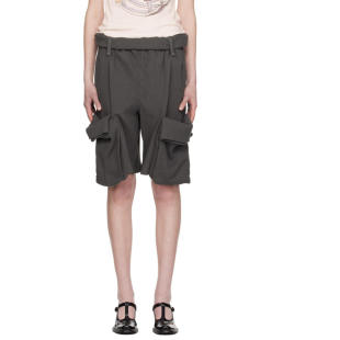OPEN YY 女士 短裤 灰色 Rolled Waist Sweat 工装