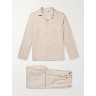 FW25 睡衣 Sicily Derek 亚麻睡衣套装 男士 Rose