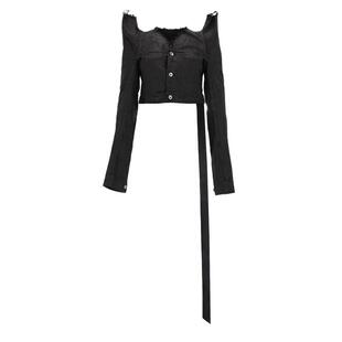 瑞克·欧文斯 TEC 女士 夹克 卡车牛仔布 SS26 DRKSHDW