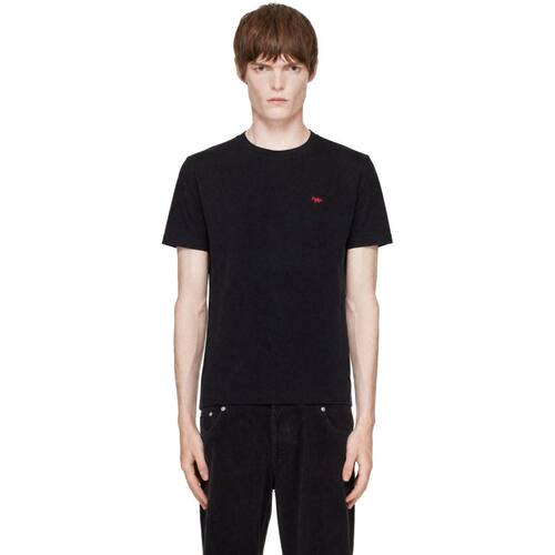 Maison Kitsuné 男士 T恤 黑色 Red Profile Fox Comfort