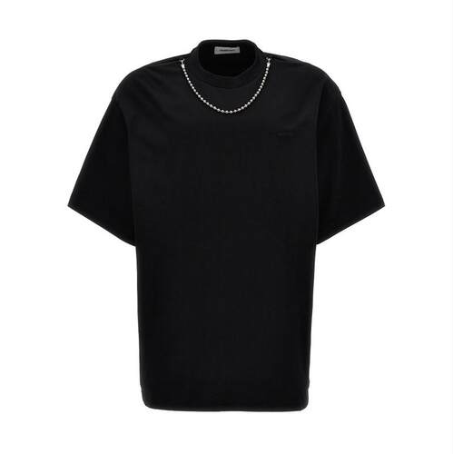 Ambush 男士 FW24 T恤 黑色 Ball Chain T 恤