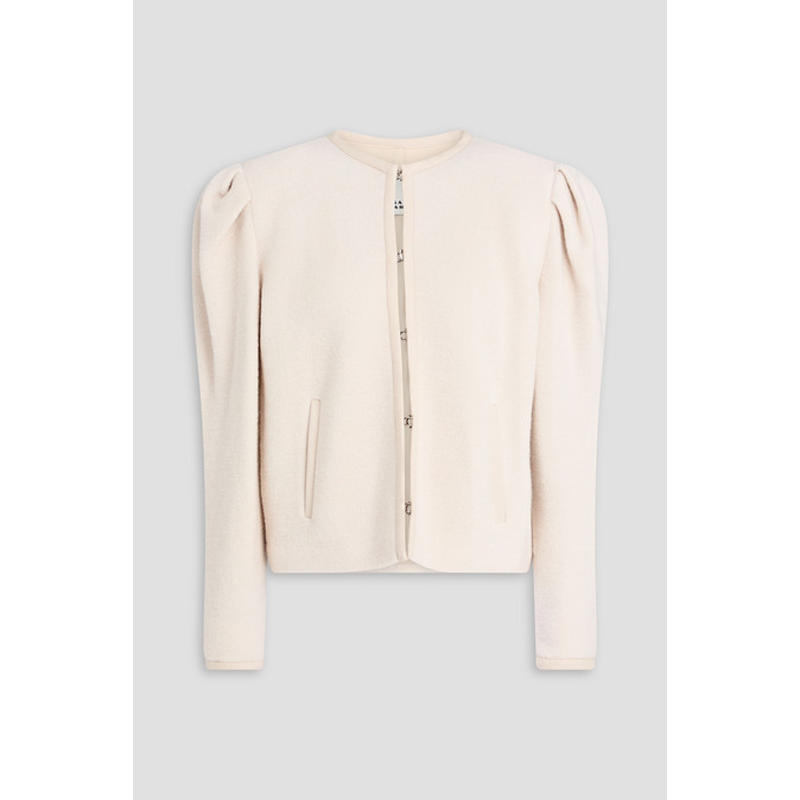 isabel marant 女士 夹克 Zingy 褶裥羊毛混纺毛圈夹克