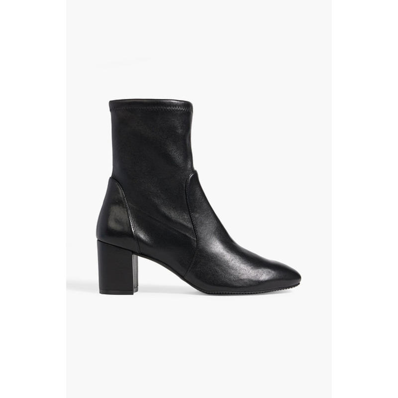 Stuart Weitzman 女士 短靴 Yuliana 60 sock 拉伸纹皮革靴子