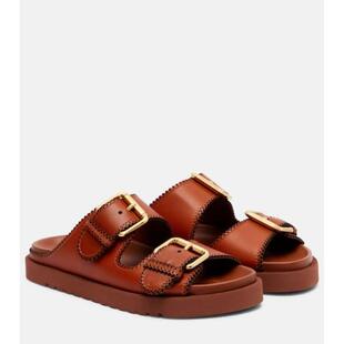 Zimmermann 兹默曼 女士 凉拖 Goldie 皮质凉鞋