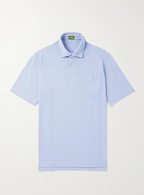 SID MASHBURN 男士 衬衫 Peri Logo刺绣皮玛棉棉质凸纹布Polo衫