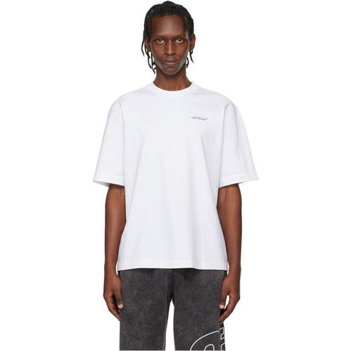 Off-White 男士 T恤 白色 Half Arrow Skate Logo