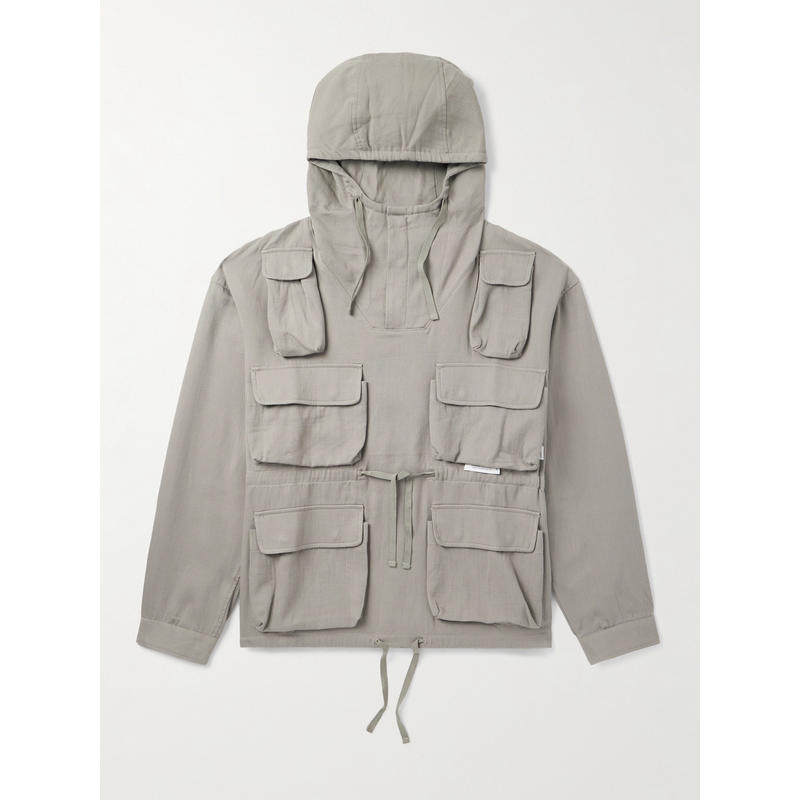 WTAPS 男士 SS26 夹克 棉质斜纹布连帽衬衫式