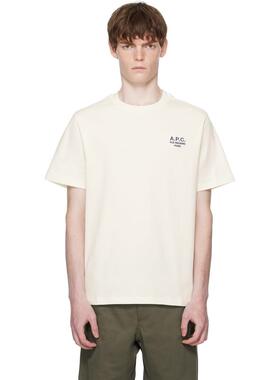 A.P.C. 男士 T恤 灰白色 Standard Rue Madame