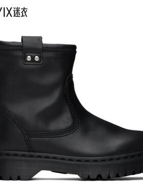 Dr. Martens 男士黑色 Anistone Lo Leather 踝靴