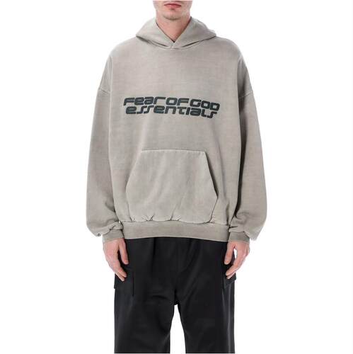 Essentials 男士 SS26 卫衣 Fear of God 90s 基础款灰色连帽衫