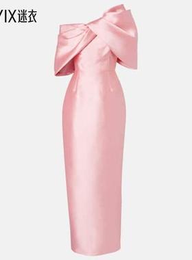 Solace London 女款Davina 缎面酒会礼服 迷衣时尚