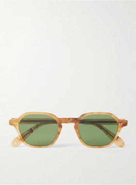 Garrett Leight 男士 太阳镜 Temescal 六角形镜框醋纤太阳眼镜