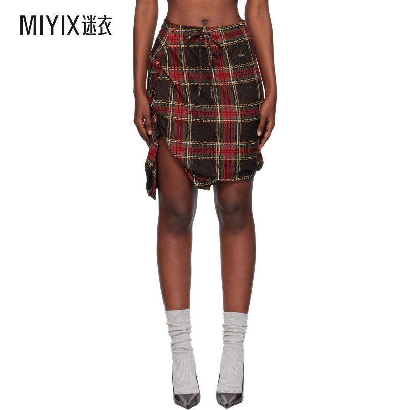 Vivienne Westwood西太后 女款红色 & 绿色 Side Panther 短裙 迷