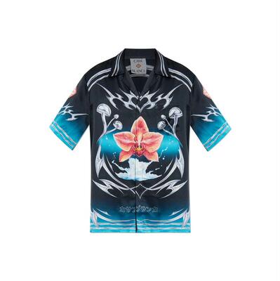Casablanca 男士 FW25 衬衫 卡萨布兰卡古巴领短袖