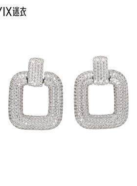 [秋冬新品]Self-Portrait 女款KNOCKER 水晶耳环 迷衣时尚