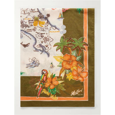 Hartford 男士 FW26 围巾 Bandana-Print 棉质-薄纱