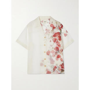 Riordan Khaite 衬衫 SS26 印花丝质欧根纱 女士