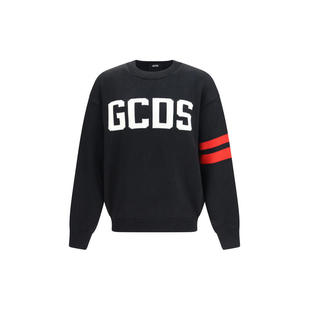 GCDS 男士 FW26 毛衣 徽标圆领
