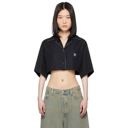 Palm Angels 棕榈天使 女士 衬衫 Palm Angels 黑色 Monogrammed