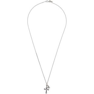 Emanuele Bicocchi 男士 项链/吊坠 Pearl  Cross Pendant 项链
