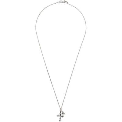 Emanuele Bicocchi 男士 项链/吊坠 Pearl  Cross Pendant 项链