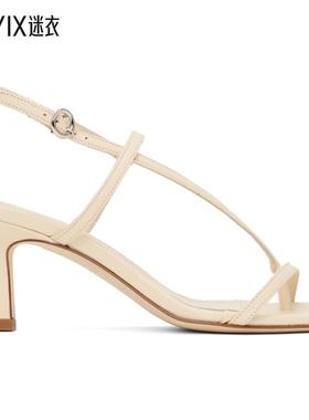 Aeyde 女款灰白色 Elise Leather Toe-Post 凉鞋 迷衣时尚