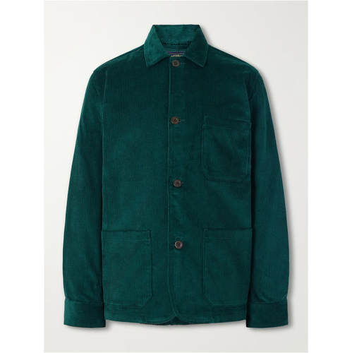 PORTUGUESE FLANNEL 男士 SS27 夹克 Labura 棉质灯芯绒衬衫式