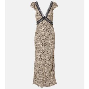 RIXO 女士 中长连衣裙 Iggy 刺绣