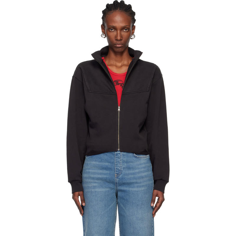 PROTOtypes 女士 卫衣 黑色 Upside Down Zip Up 套头衫