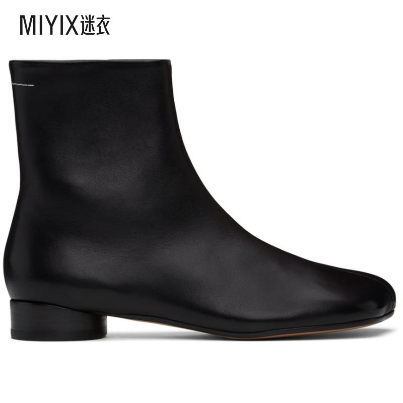 MM6 Maison Margiela马吉拉 女士黑色 Anatomic 踝靴 迷衣时尚