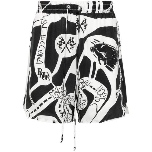 Rhude 男士 SS24 短裤 STRADA 真丝