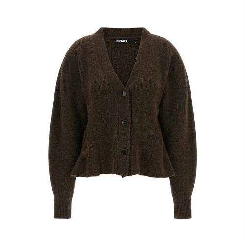 ROTATE 女士 FW26 开衫 'Peplum' fund 针织