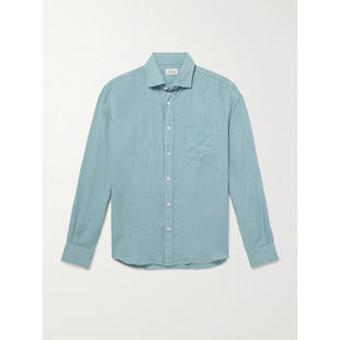 Hartford 男士 FW25 衬衫 Paul Pat 亚麻衬衫