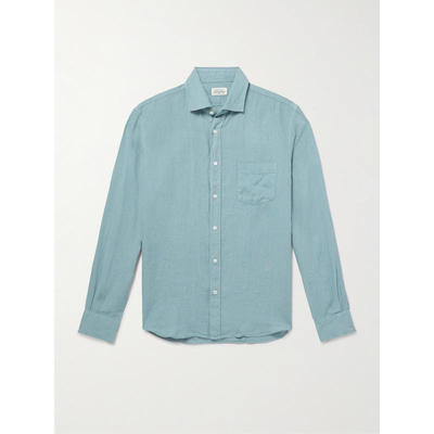 Hartford 男士 FW25 衬衫 Paul Pat 亚麻衬衫