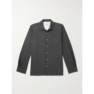 SS25 男士 衬衫 Giacomo Officine 格纹棉质衬衫 Générale