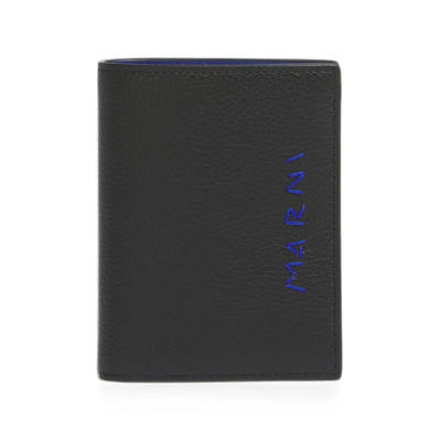 Marni 玛尼 男士 FW26 钱包 黑色 Marni Mending Leather