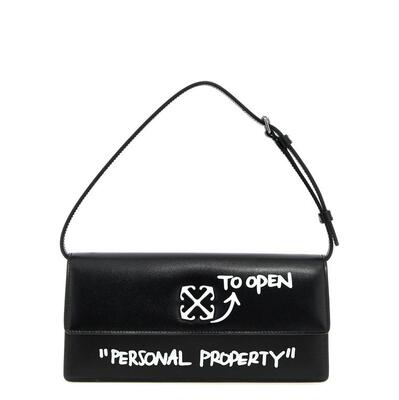 Off-White 女士 SS26 单肩包 黑色 Jitney 1.0 Quote