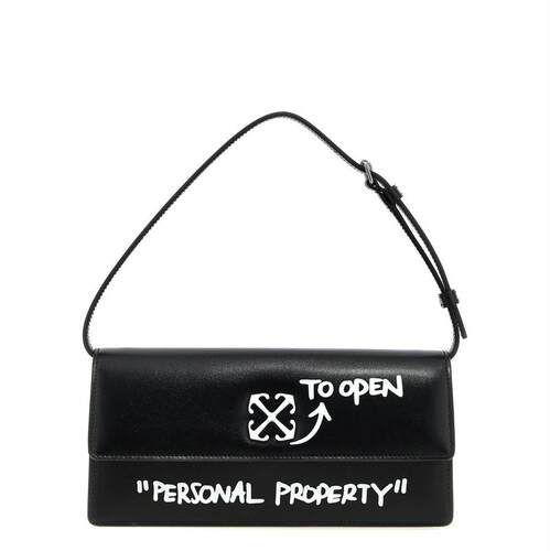 Off-White 女士 SS26 单肩包 黑色 Jitney 1.0 Quote