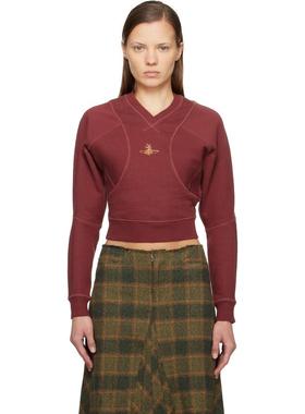 Vivienne Westwood 女士 卫衣 红色 Cropped Pourpoint 套头衫