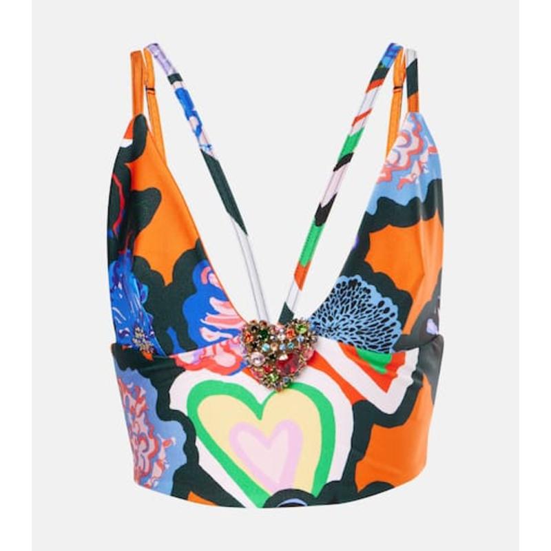 AREA 女士 背心 精饰印花上衣