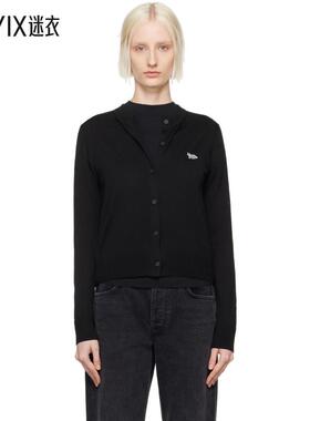 Maison Kitsuné  女士 黑色 Baby Fox Patch Regular 开衫