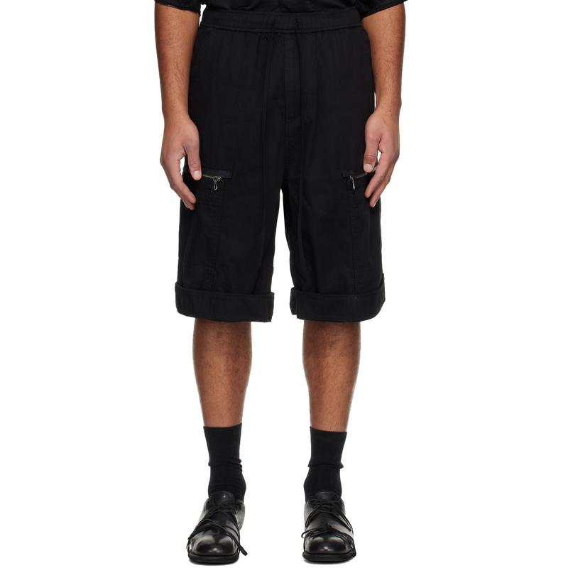 julius 男士 短裤 黑色 Rust Manifold 短裤