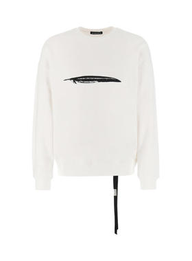 Ann Demeulemeester 男士 FW23 卫衣 白色棉质卫衣