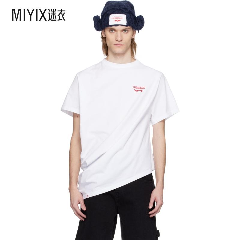 Charles Jeffrey Loverboy 男款白色 Topsy Turvy T 恤 迷衣时尚