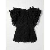 上衣 Zimmermann SS25 女士 蕾丝荷叶边 兹默曼