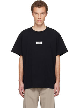 MM6 Maison Margiela马吉拉男士 T恤 黑色 Numeric Cotton T 恤