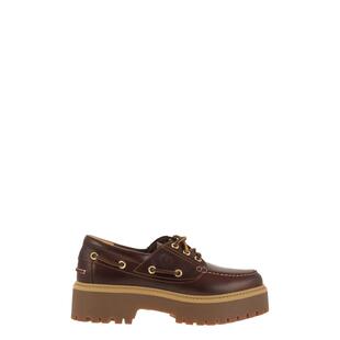 Timberland 添柏岚 女士 SS26 休闲皮鞋 3孔防水台船鞋