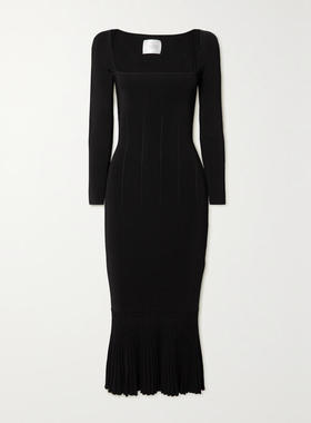 Galvan 女士 中长连衣裙 Atalanta 罗纹针织中长连衣裙