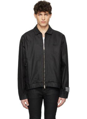 Ksubi 男士 夹克 黑色 Raider Harrington Waxed 牛仔夹克