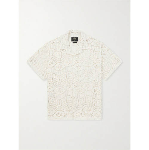 PORTUGUESE FLANNEL 男士 FW26 衬衫 Camp-Collar 钩花棉混纺
